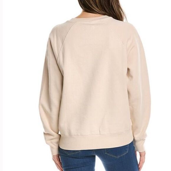 Zadig and Voltaire Cotton Camo Rock Strass Sweatshirt In Crème Large MSRP $198 - Picture 2 of 9